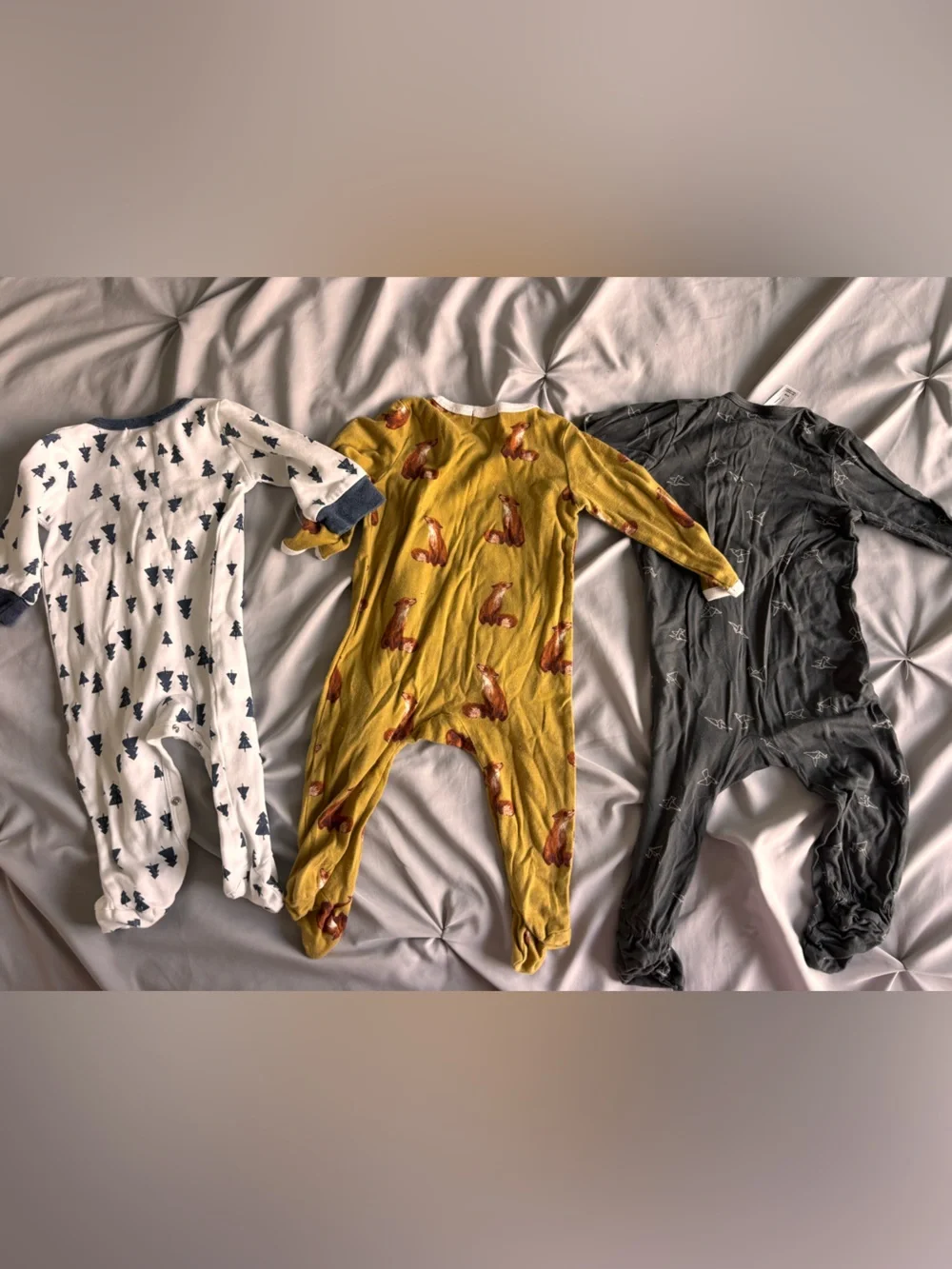 Boys 6-9 Month One Piece Footies Bundle of 3 Baby Boy Bundle